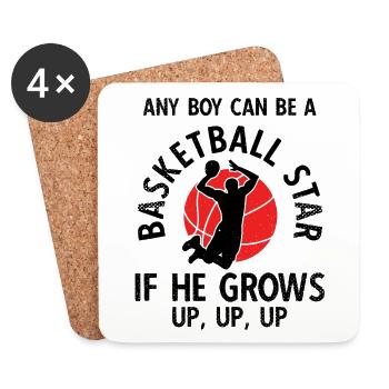 Basketball - Untersetzer (4er-Set) - Weiß - Vorne