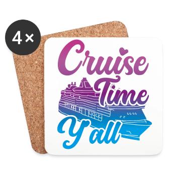 Croisière Vacances Fille Croisière - Dessous de verre (lot de 4) - blanc - Devant