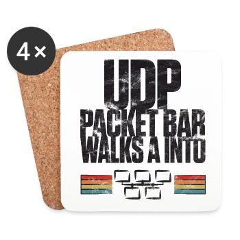 La barre de paquets UDP entre dans - Dessous de verre (lot de 4) - blanc - Devant