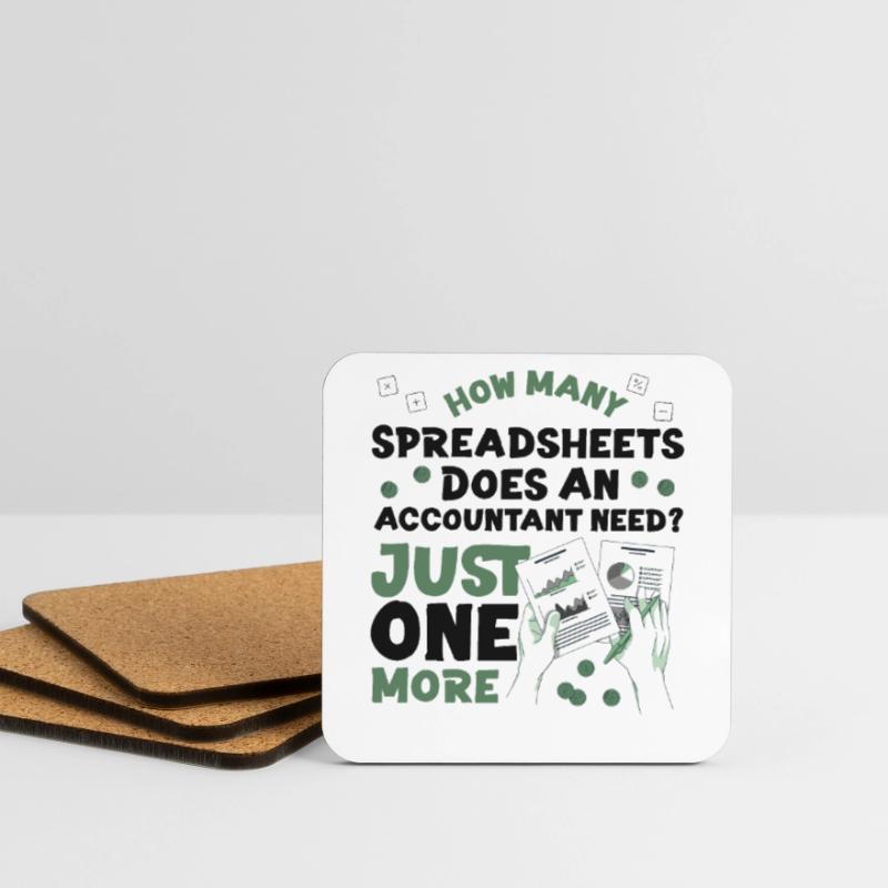 Comptable Comptable Comptable Dessous de verre (lot de 4)