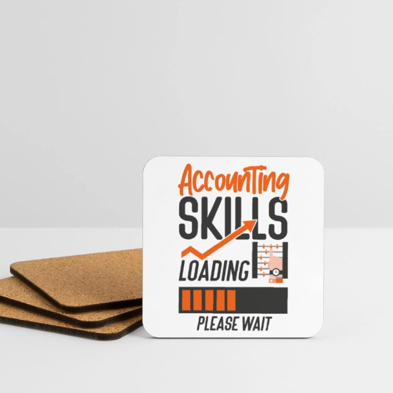 Comptable Comptable Comptable Dessous de verre (lot de 4)