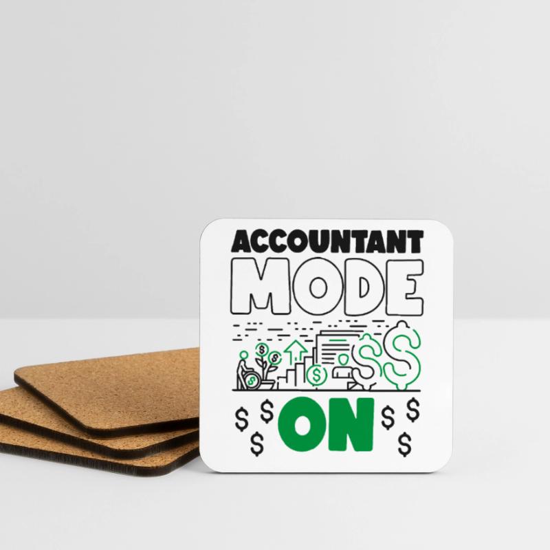 Comptable Comptable Comptable Dessous de verre (lot de 4)