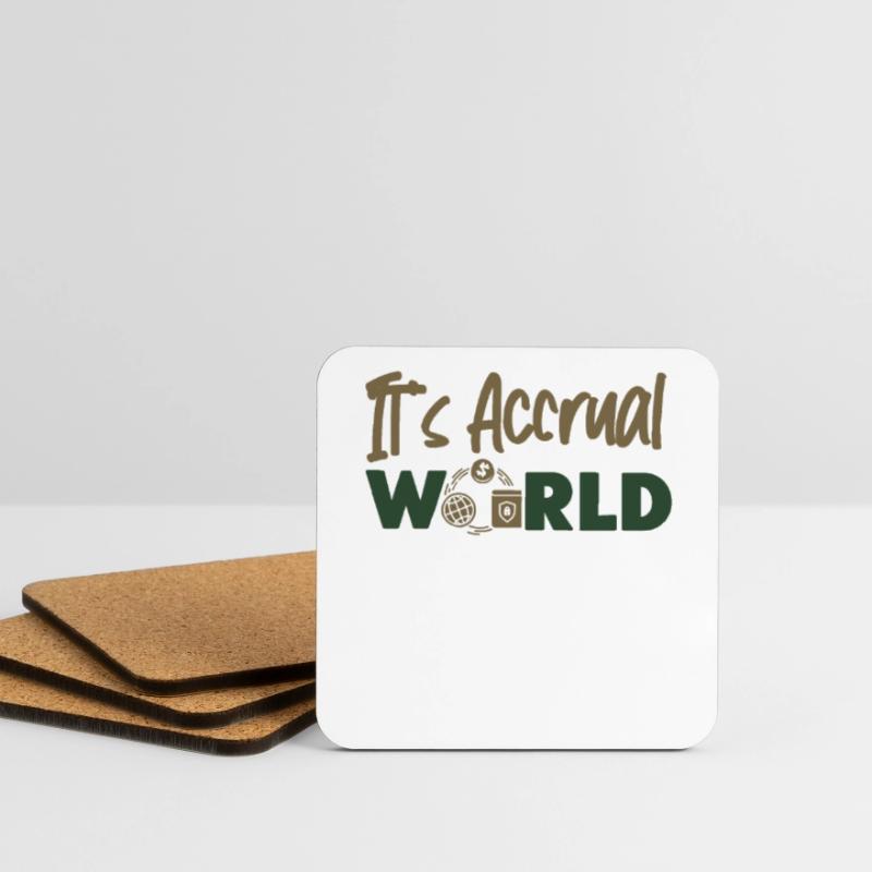 Comptable Comptable Comptable Dessous de verre (lot de 4)