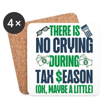Accountant Bookkeeper Accounting - Coasters (set of 4) - white - Front