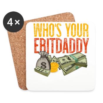 Accountant Bookkeeper Accounting - Coasters (set of 4) - white - Front
