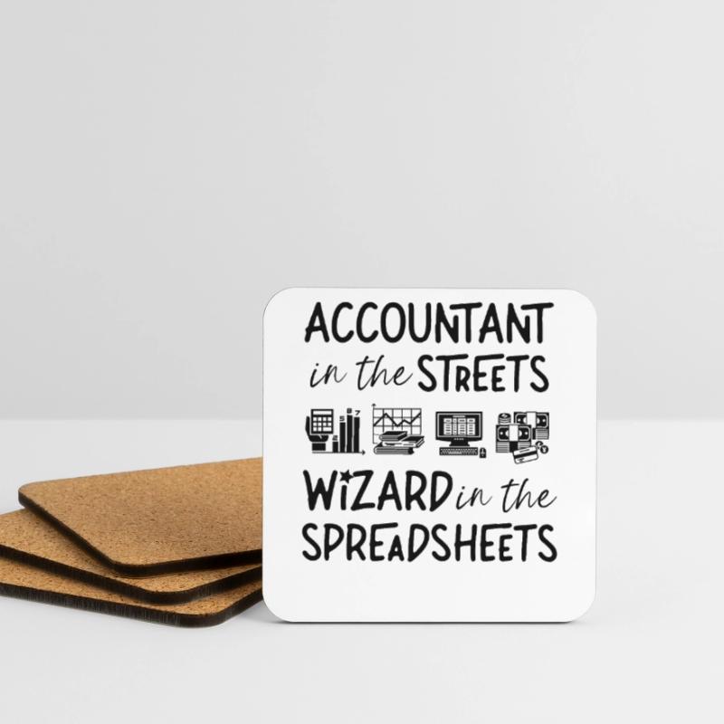 Comptable Comptable Comptable Dessous de verre (lot de 4)