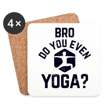 Yogalehrer Spruch Für Yogi Yoga - Untersetzer (4er-Set) - Weiß - Vorne