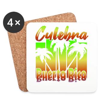 Culebra Puerto Rico - Untersetzer (4er-Set) - Weiß - Vorne