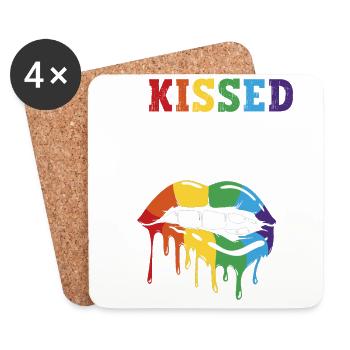 I kissed a boy and it made me - Coasters (set of 4) - white - Front