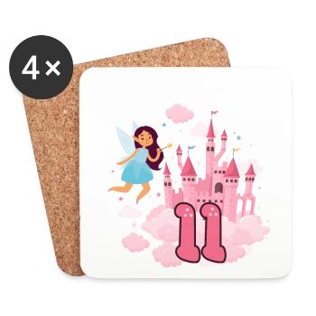 This fairy is now 11 Magic Castle 11. - Coasters (set of 4) - white - Front