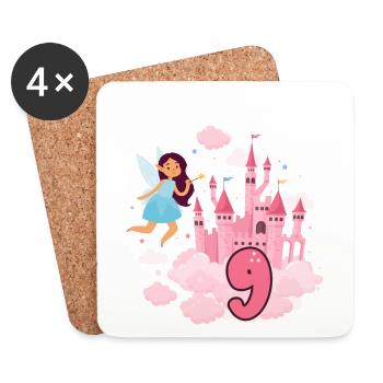 This fairy is now 9 Magic Castle 9. - Coasters (set of 4) - white - Front