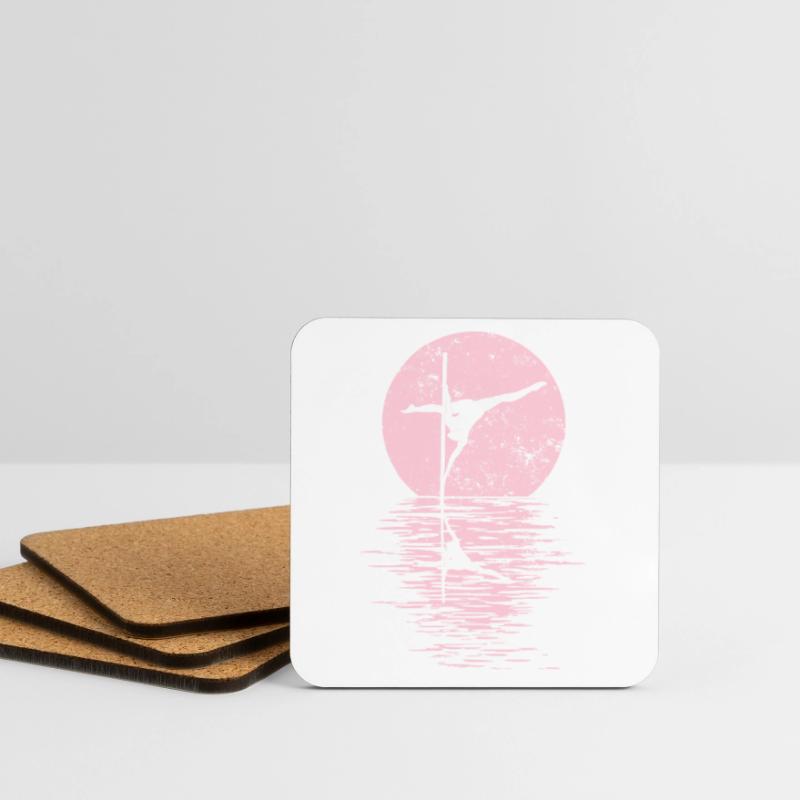 Pole Dance Dancer, Pole Dance, Pole Dancing Dessous de verre (lot de 4)