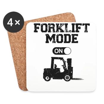 Certified Forklift Truck Operator - Untersetzer (4er-Set) - Weiß - Vorne