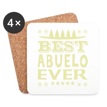 Best Abuelo Ever - Untersetzer (4er-Set) - Weiß - Vorne