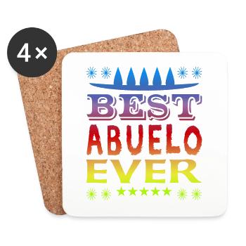 Best Abuelo Ever - Untersetzer (4er-Set) - Weiß - Vorne