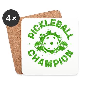 Pickleball Pickleball Champion - Untersetzer (4er-Set) - Weiß - Vorne