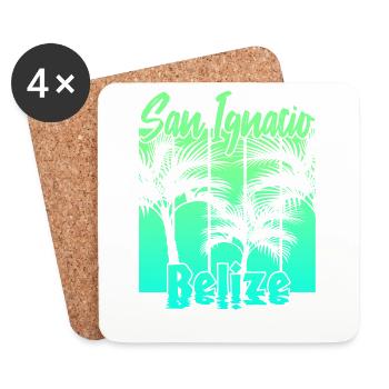 San Ignacio Belize - Untersetzer (4er-Set) - Weiß - Vorne