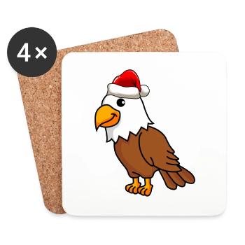 Eagle Comic Christmas - Coasters (set of 4) - white - Front