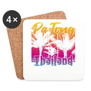 Patong Thailand - Untersetzer (4er-Set) - Weiß - Vorne