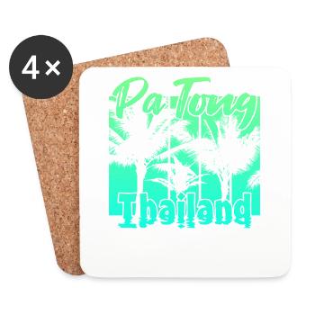 Patong Thailand - Untersetzer (4er-Set) - Weiß - Vorne