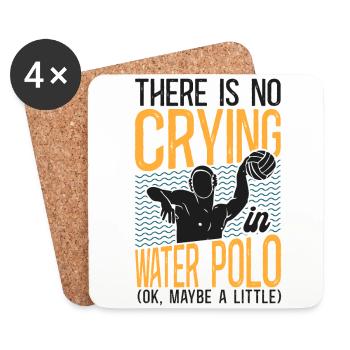Water Polo There Is No Crying In - Untersetzer (4er-Set) - Weiß - Vorne