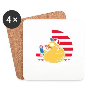 I need more Firequacker July 4 Firecracker - Coasters (set of 4) - white - Front