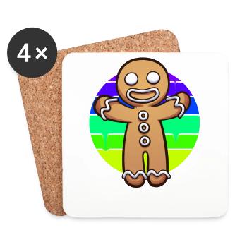 Gingerbread Man Sunset - Coasters (set of 4) - white - Front