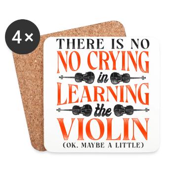 Violin Violinist Vintage There Is - Untersetzer (4er-Set) - Weiß - Vorne