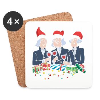 Washington July 4 Founding American - Coasters (set of 4) - white - Front