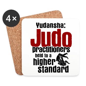 Japanischer Kampfsport Judo - Untersetzer (4er-Set) - Weiß - Vorne