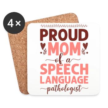 Speech Therapist Therapy Assistant - Coasters (set of 4) - white - Front