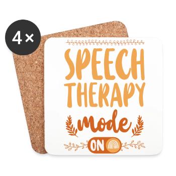 Speech Therapist Therapy Assistant - Coasters (set of 4) - white - Front