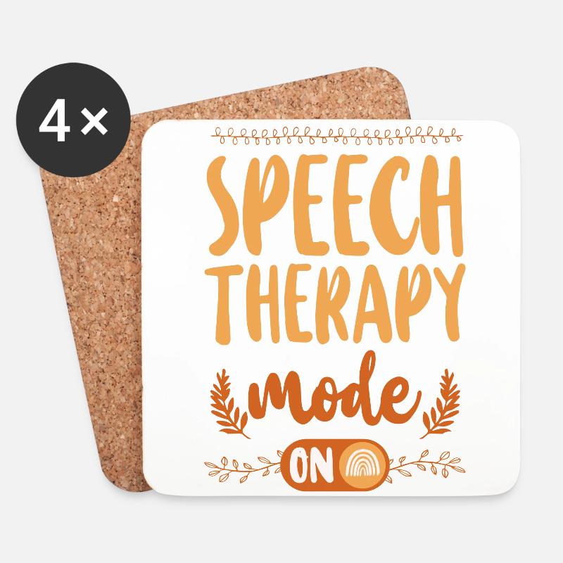 Speech Therapist Therapy Assistant - Untersetzer (4er-Set) - Weiß