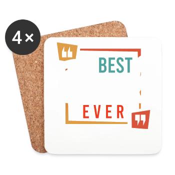Super Dad, Daddy, Best Daddy Daddy Father's Day - Coasters (set of 4) - white - Front