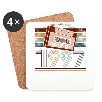 Best Of 1997 | Birthday Shirt | Birthday - Coasters (set of 4) - white - Front
