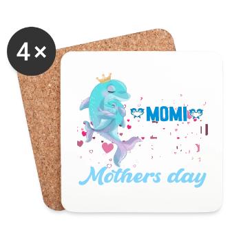 You Doing A Great Job Momi | Mother's Day Gift | - Coasters (set of 4) - white - Front