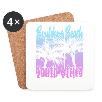 Boulders Beach - Untersetzer (4er-Set) - Weiß - Vorne