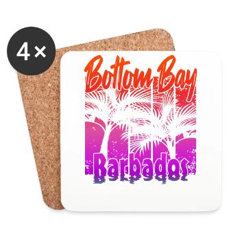 Bottom Bay Barbados - Untersetzer (4er-Set) - Weiß - Vorne