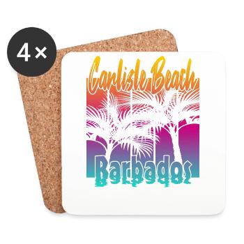 Carlisle Beach Barbados - Untersetzer (4er-Set) - Weiß - Vorne