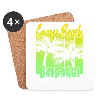 Crane Beach Barbados - Untersetzer (4er-Set) - Weiß - Vorne