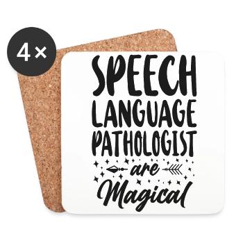 Speech Therapist Therapy Assistant - Untersetzer (4er-Set) - Weiß - Vorne