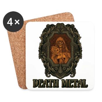 Goth Satan Rock Festivals Black Heavy Death Metal - Coasters (set of 4) - white - Front