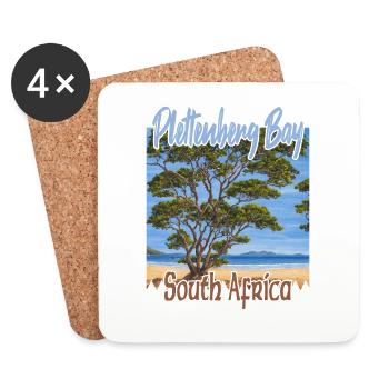 Plettenberg Bay South Africa - Coasters (set of 4) - white - Front
