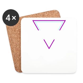 Rave Techno House Party EDM Festival Goa Electro - Coasters (set of 4) - white - Front