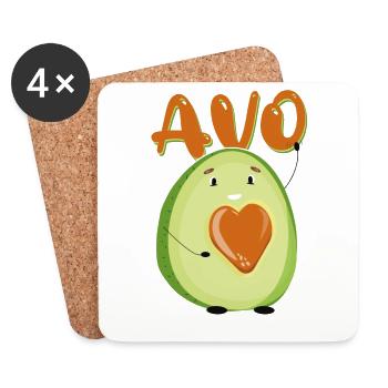 Valentine's Day girlfriend, boyfriend, man, wife partner - Coasters (set of 4) - white - Front