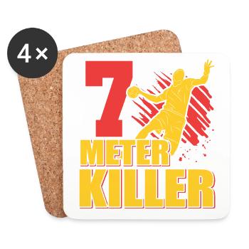 Handball Team, Club, Coach, Coach, Player - Coasters (set of 4) - white - Front