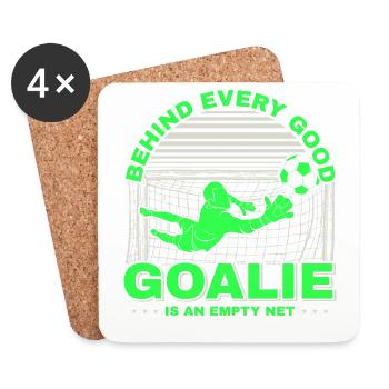 Soccer Goalkeeper Soccer Goalie Player Fan Coach - Coasters (set of 4) - white - Front