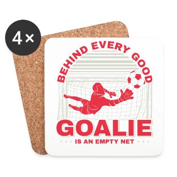 Soccer Goalkeeper Soccer Goalie Player Fan Coach - Coasters (set of 4) - white - Front