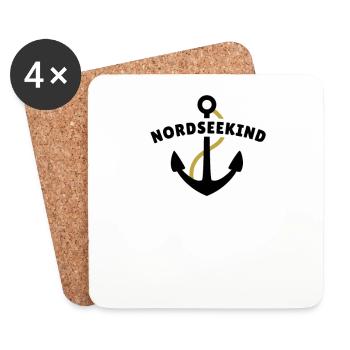Nordseekind - Untersetzer (4er-Set) - Weiß - Vorne