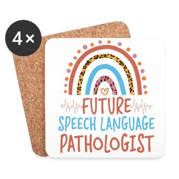 Speech Therapist Therapy Assistant - Untersetzer (4er-Set) - Weiß - Vorne